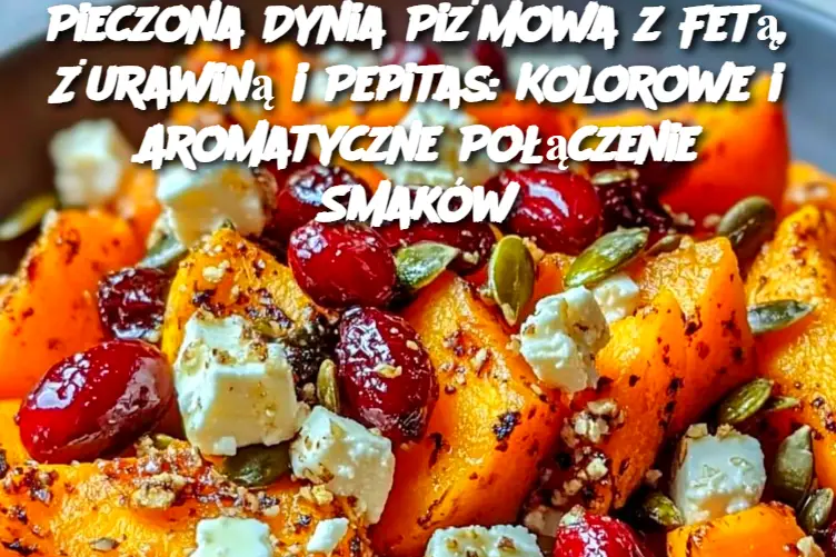 Pieczona Dynia Piżmowa z Fetą, Żurawiną i Pepitas: Kolorowe i Aromatyczne Połączenie Smaków