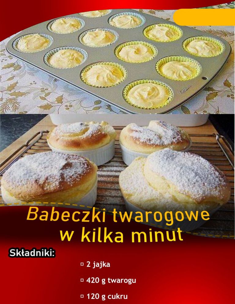 Babeczki twarogowe w kilka minut